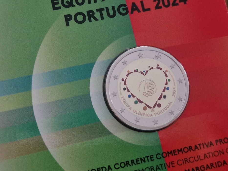 Conjunto Moeda Equipa Olímpica Portugal 2024 (UNC, BNC e Proof)