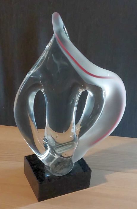 Szkło artystyczne szklana rzeźba forma Henryk Rysz Huta Sabina