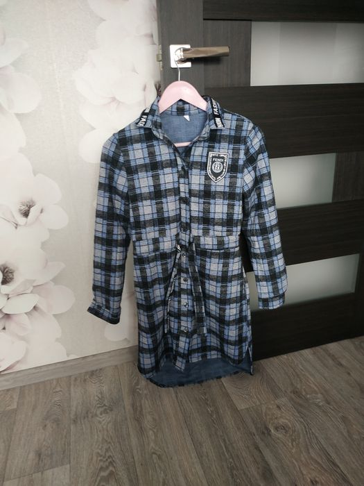 Тепле платтячко в клітинку