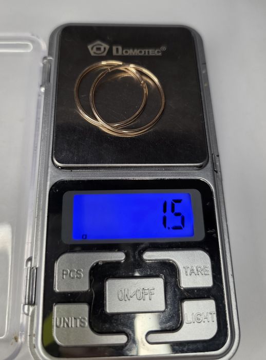 Золотые серьги кольца