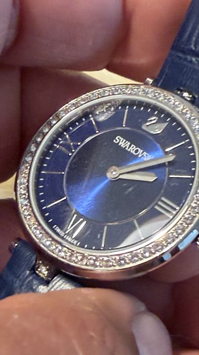 Swarovski zegarek pozłacane