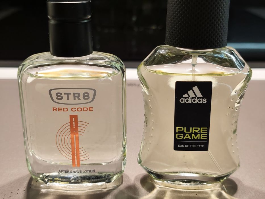 Zestaw zapachów męskich po 50ml Str8 Red Code after shave i Adidas Pure Game EDT