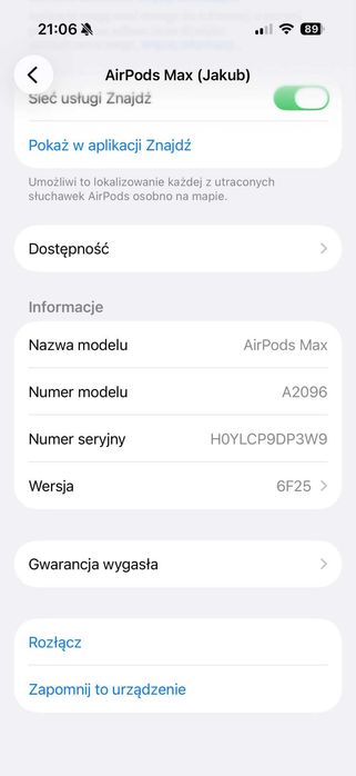 AirPods Max A2096