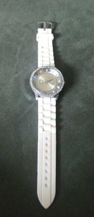 Relógio Mulher D&C com Pulseira de Silicone Branco