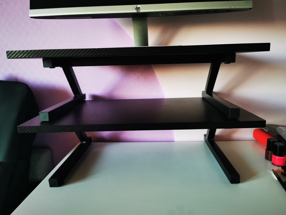 Подставка для монитора ноутбука чёрная