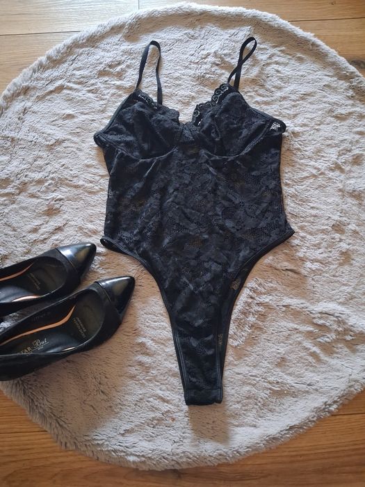 Koronkowe seksowne body damskie rozmiar S