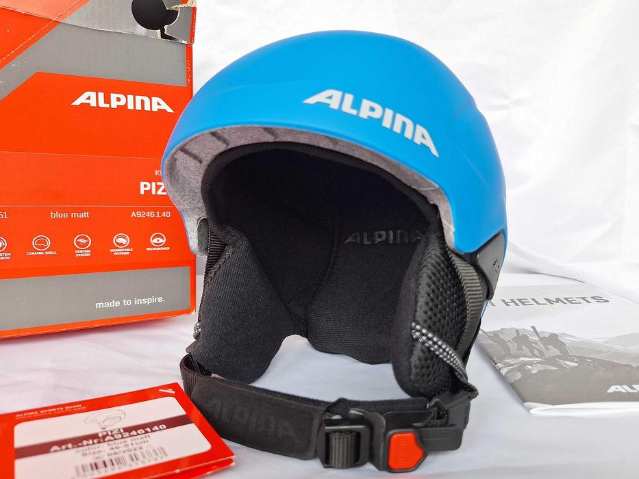 Kask narciarski dziecięcy Alpina Pizi Blue Matt XS 46-51cm