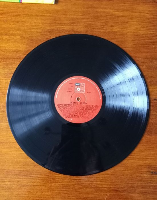 Пластинка платівка ретро вініл Stars 20 Hits BASF