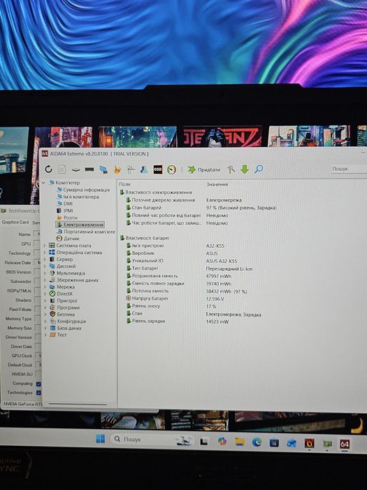 Ігровий ноутбук Asus TUF A15 / RTX 3050 / Ryzen 5 /RAM 16GB / SSD