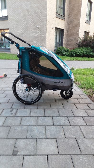 Queridoo Sportex 2 bdb 2w1: przyczepka rowerowa / podwojny wózek