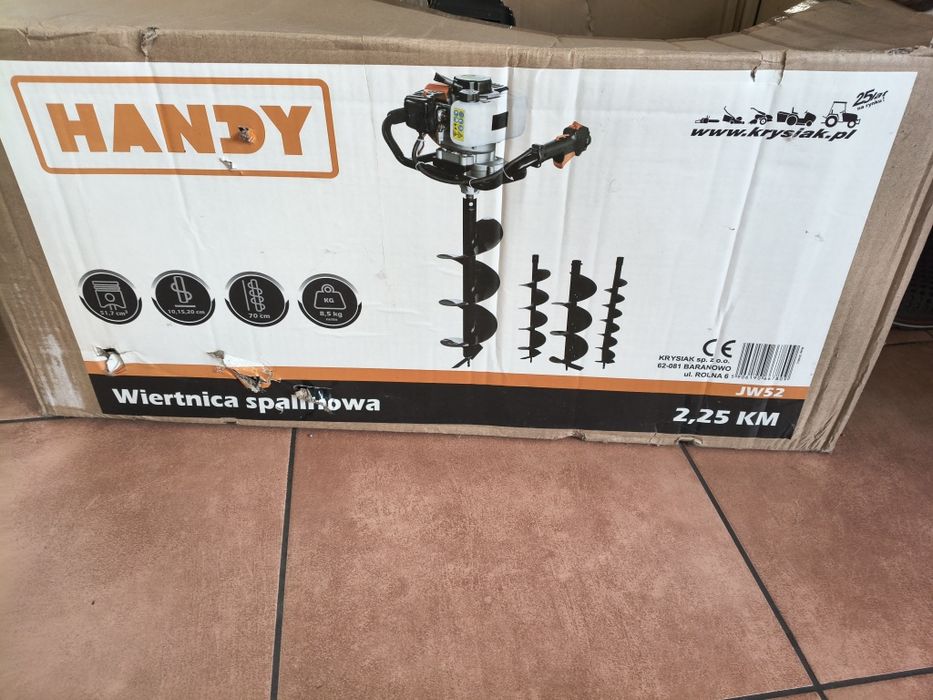 Wiertnica - kompletna 3 świdry
