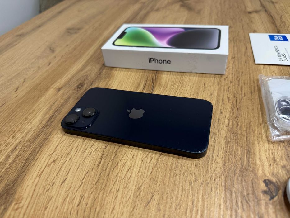 Okazja!!! Iphone 14 - Czarny! Gwarancja! Kondycja Baterii 100%! Super Stan!