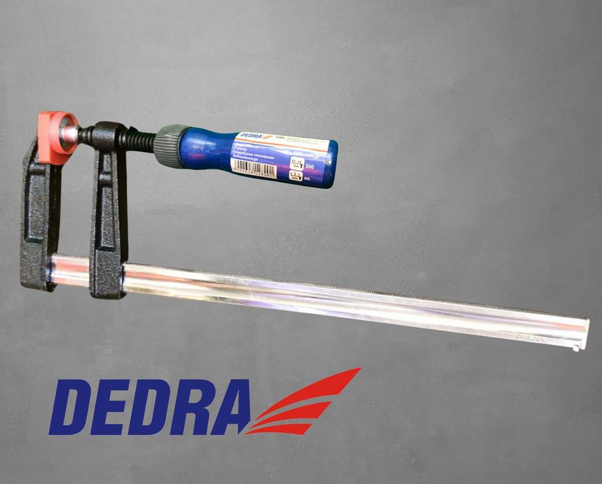 DEDRA Ścisk stolarski 300x80 mm solidny Drewniana rączka Uchwyt CPK