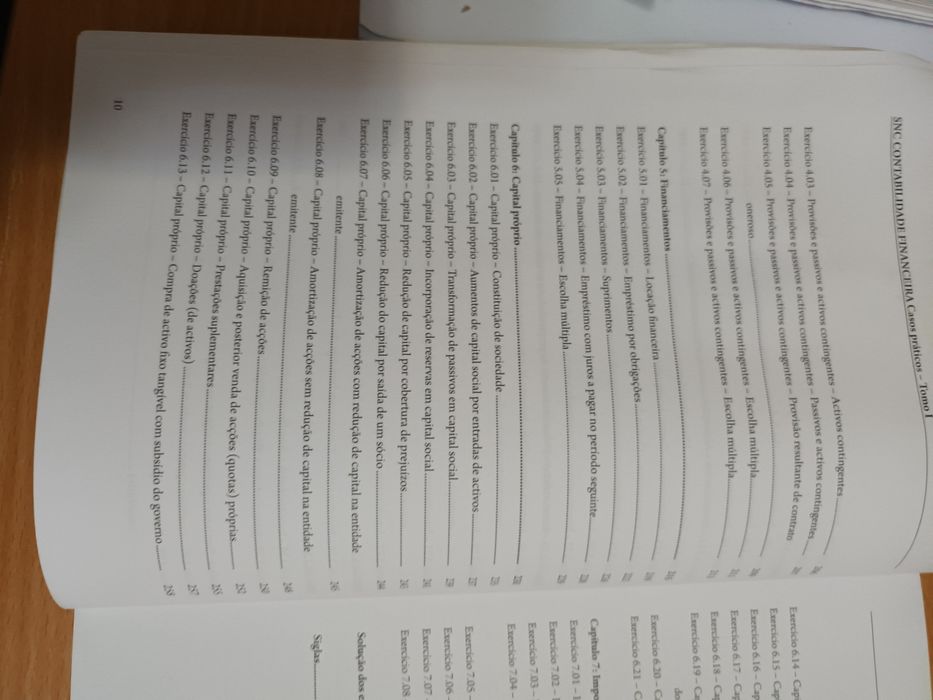 Exercícios de contabilidade financeira