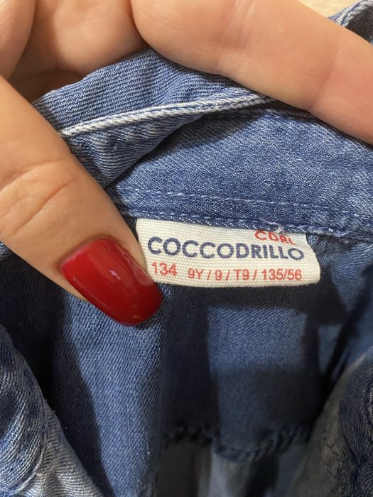 Комбінезон джинсовий  Coccodrillo для дівчинки р.134