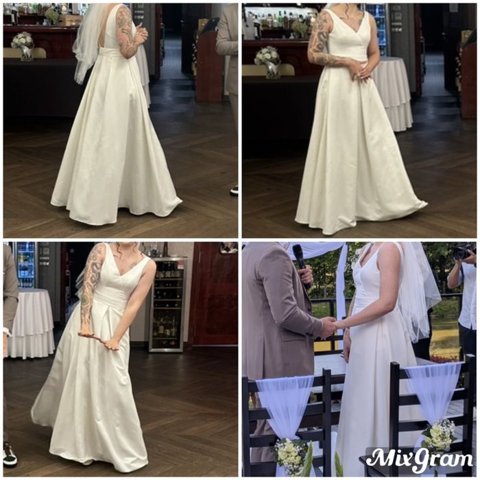 Elegancka Suknia Ślubna GŁADKA