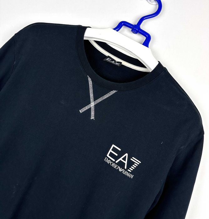 Bluza męska EMPORIO ARMANI EA7 czarna crewneck r. L