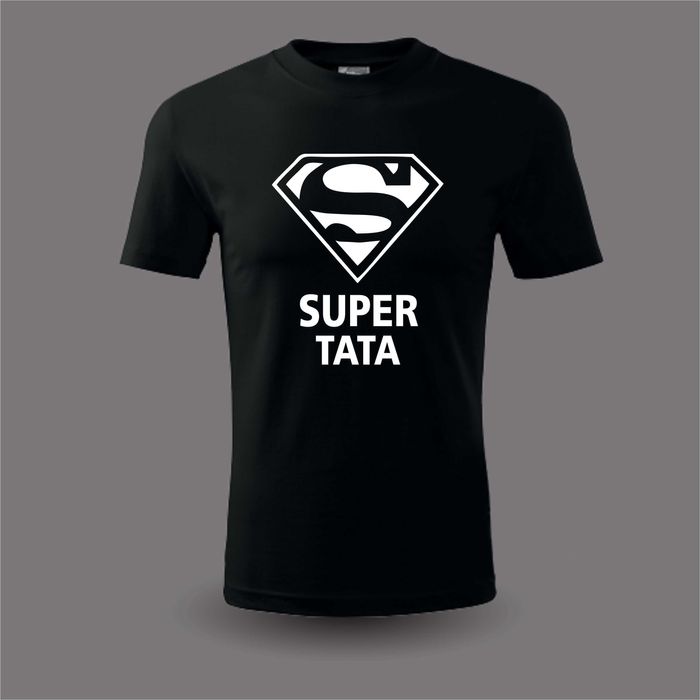 Koszulka t-shirt Super Tata prezent urodziny imieniny dzień ojca XXL