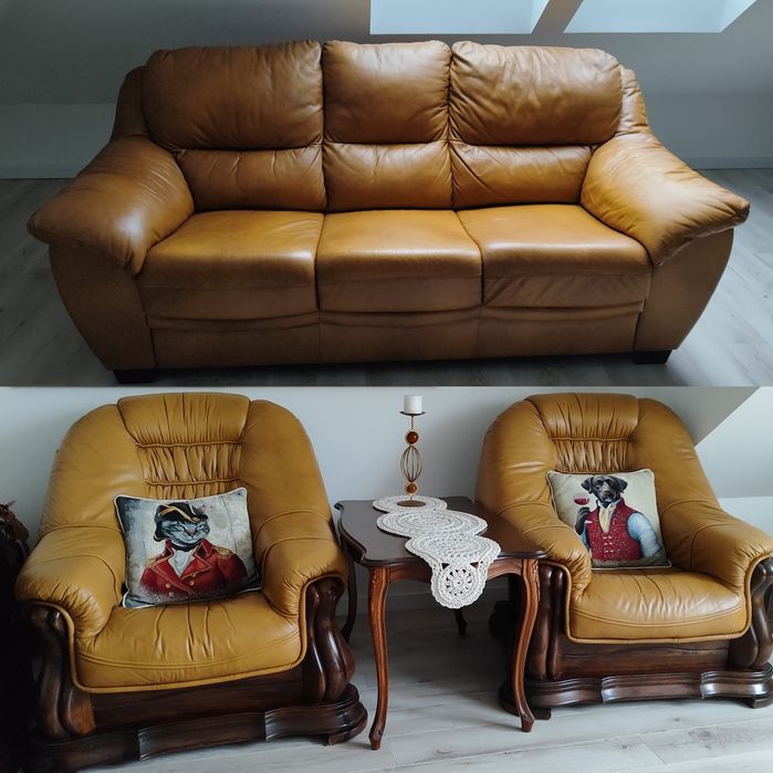 Sprzedam – 2 fotele + sofa