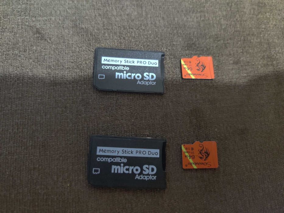 Карта памяти 64GB + Адаптер PRO DUO c Играми для PSP