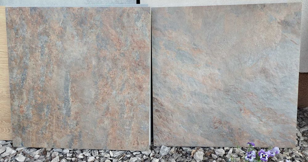 Płyta tarasowa RUSTIC GOLD 20mm 60x60 jak łupek szarogłazowy melanż