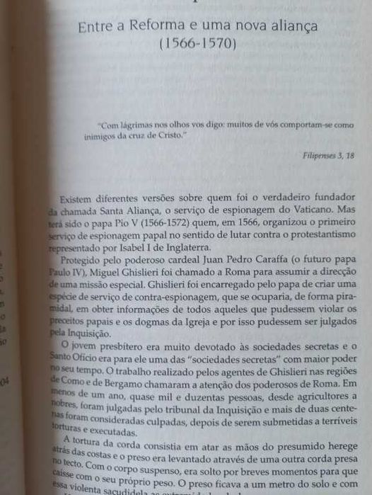 A Santa Aliança; Cinco séculos de espionagem do Vaticano - Eric Frattini