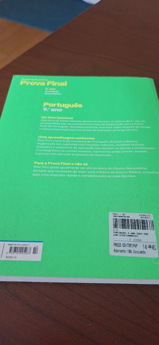 Manual exame preparação para a prova final português 9 ano 2024