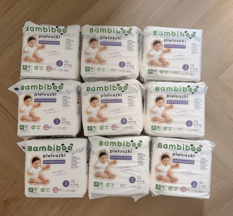 Pieluszki bambusowe Bambiboo 3