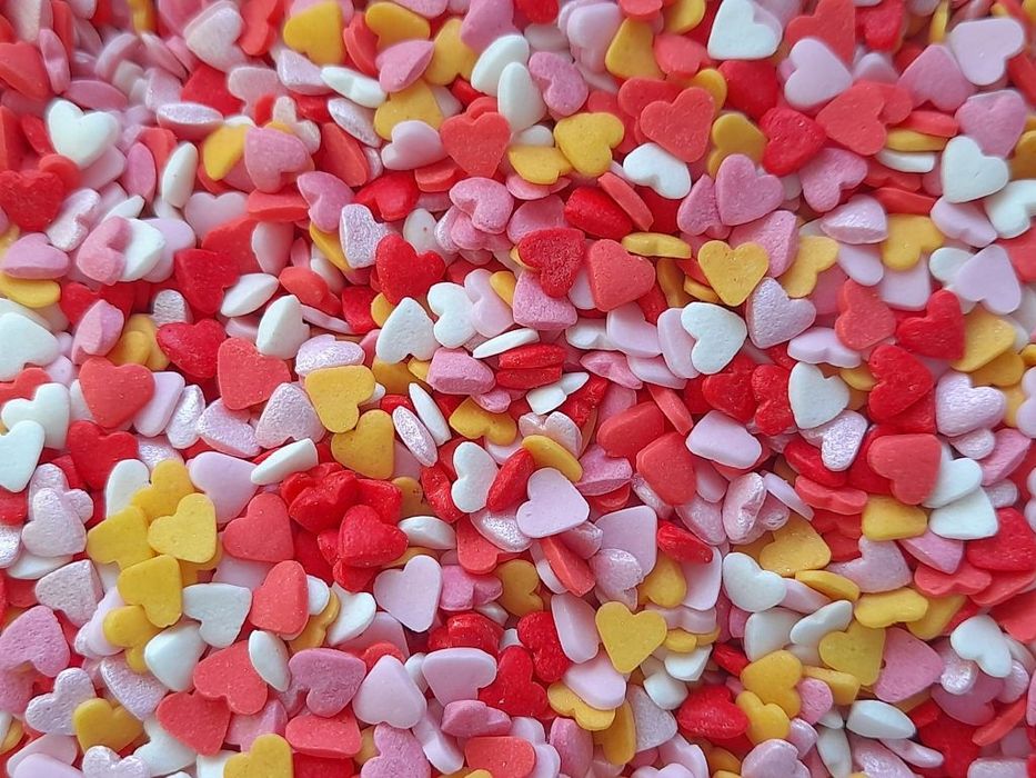 Posypka Cukrowa Serca Serduszka Mix Mini 6Mm 50G