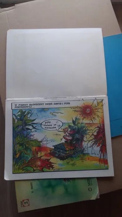 3 szt komiksy Dawidi Sandy„Przyjaciele”Sidła”,,Nowa wyspa skarbów”1988