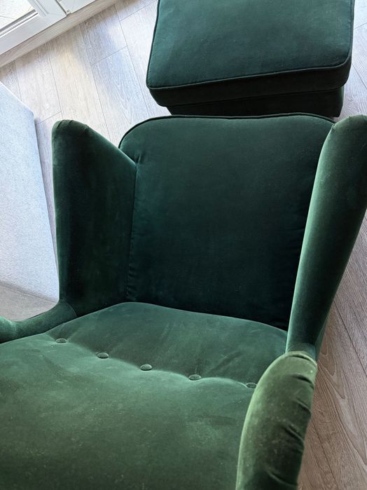 Fotel z podnóżkiem Ikea