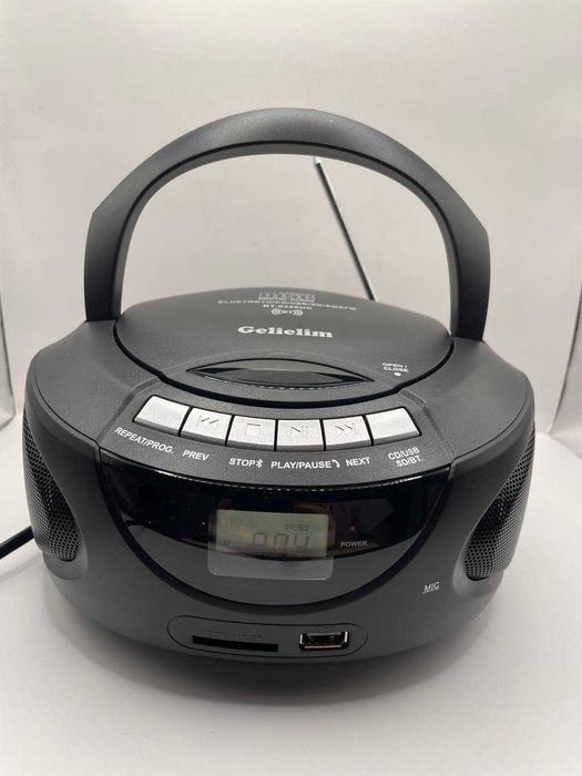 Gelielim Boombox – przenośny odtwarzacz CD z Bluetooth radioAM/FM 6012