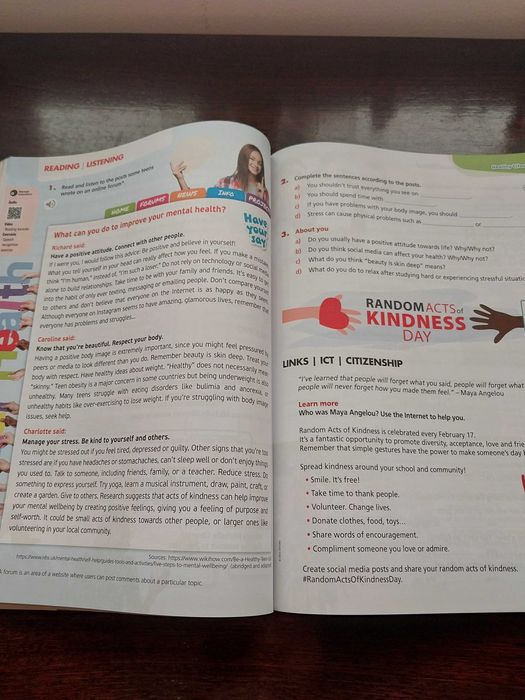 Manual e caderno de atividades Ingles Top Teen 9