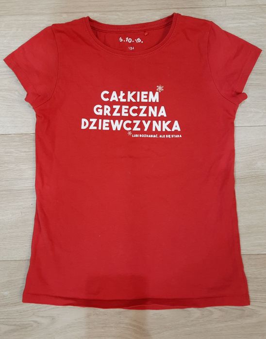 Koszulka 5.10.15 całkiem grzeczna dziewczynka rozm.134