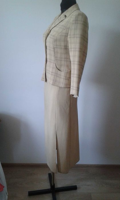 M/L 38/40 Marynarka spódnica komplet damski Żakiet Garnitur