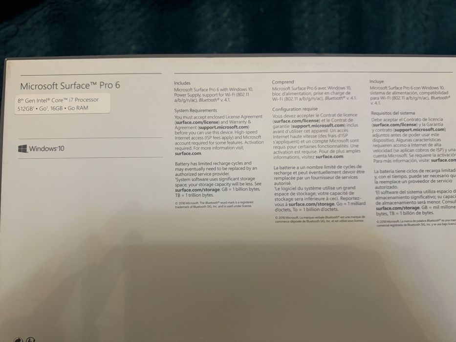 Microsoft Surface Pro 6