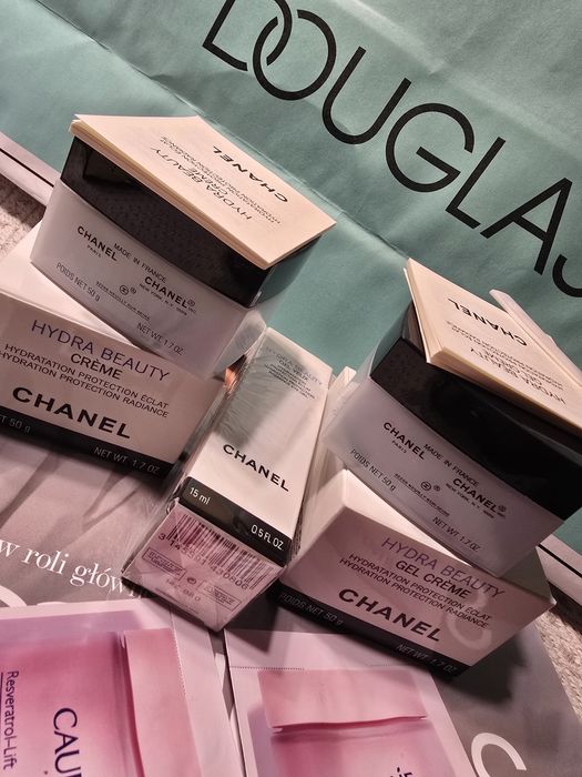 Trzy kremy intensywnie nawilżające Chanel Hydra Beauty