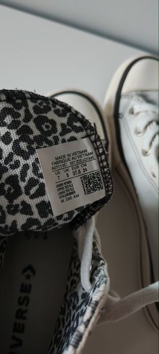 37.5 37 Converse Chuck Taylor wysokie sneakersy na platformie