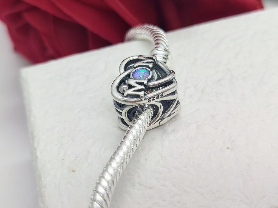 Charm's dwustronny srebrny Mama srebro S925