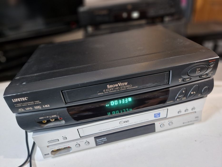 Magnetowid VHS  Lifetec LT 8910-stereo, 6 głowic