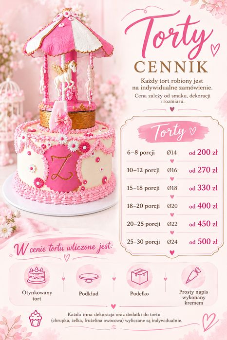 Box ciast, Torty, cista, ciasteczka