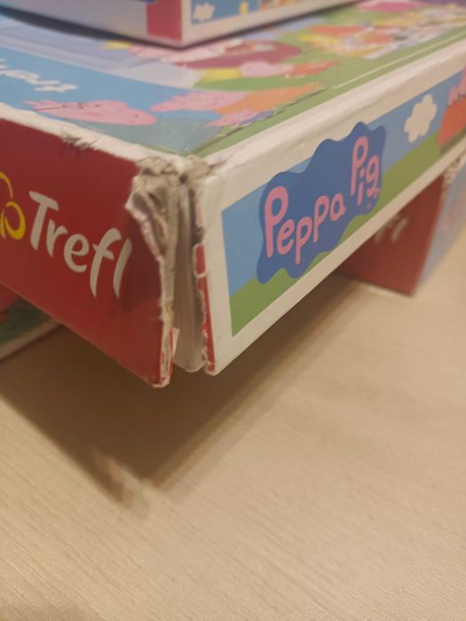Puzzle Świnka Peppa 5 różnych puzzli w tym 2 prawie jak nowe