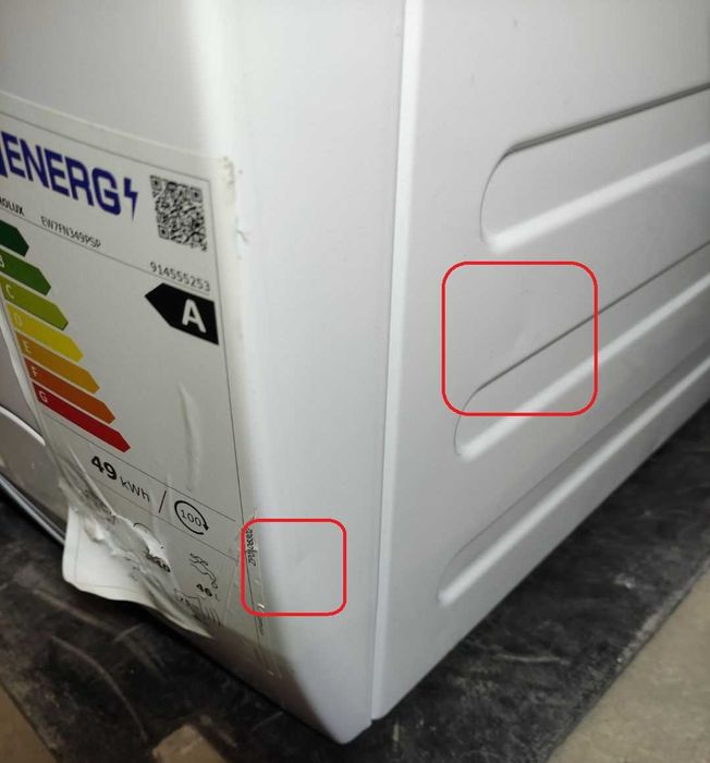 Pralka Electrolux EW7FN349PSP 9kg 1400obr Biała OUTLET 30JG53