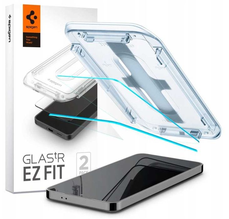 2-PAK Szkło Hartowane Spigen Do Samsung Galaxy S24  (EZ FIT, Glas.tR)