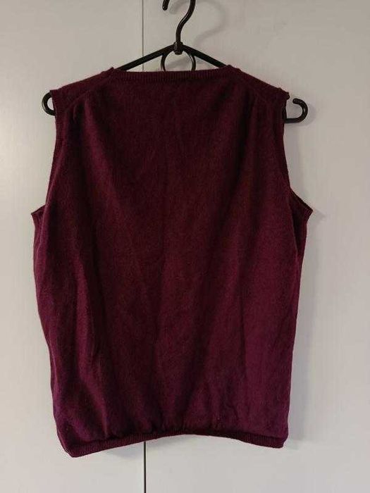Andre maurice ягідно-бордова жилетка топ кашемір розмір М