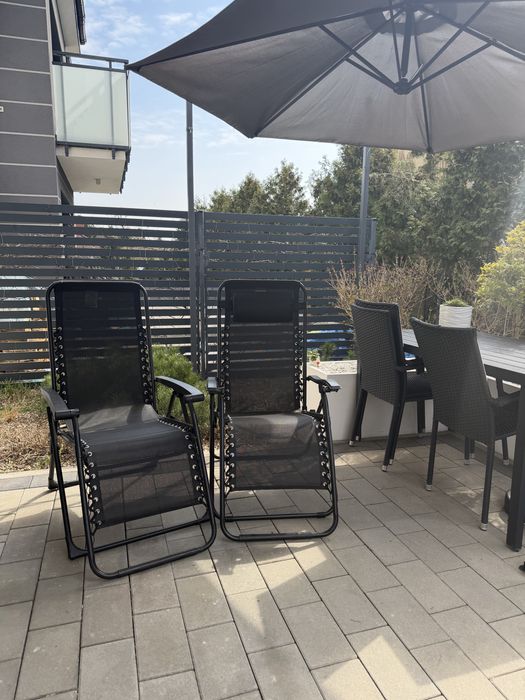 Fotel Leżak ogrodowy składany regulowany