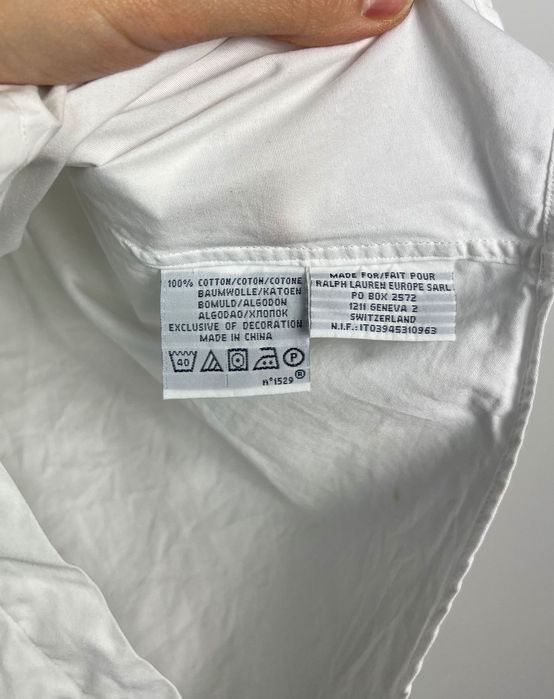Biała Koszula Polo Ralph Lauren Small Logo Elegancka Custom Fit