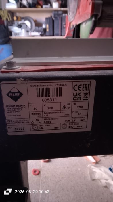 Vendo máquina de cortar cerâmica da marca ruby