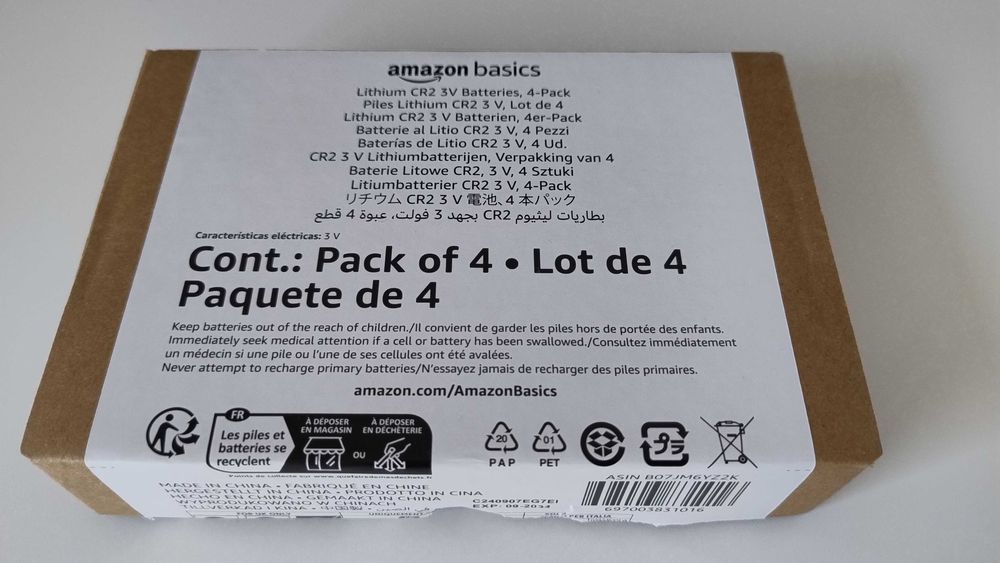 Pilhas CR2 Lithium - Pack de 4434319330546831361