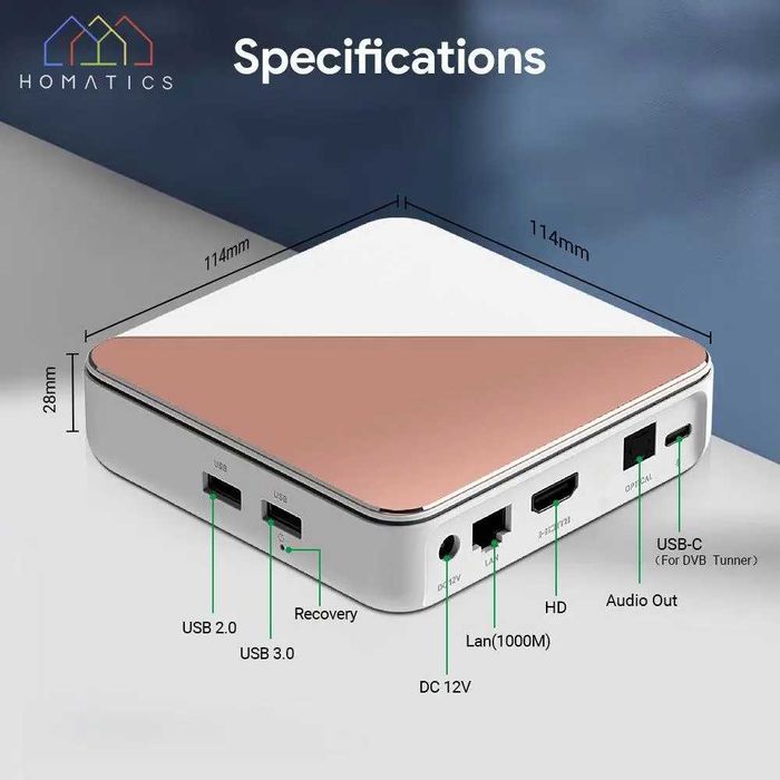 Smart TV приставка Homatics Box R Plus 4K 4/32 Смарт ТВ Андроїд